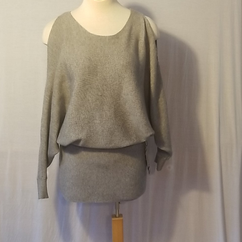 HYFVE size large sweater dress in grey. NWT